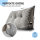 Björn&Schiller Rückenkissen grau, 100 cm - Lesekissen für Bett und Sofa, Keilkissen, Rückenpolster für die Wand, Sitzkissen, Wandkissen, groß mit waschbarem Bezug - Ideal zum Anlehnen im Bett