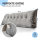 Björn&Schiller Rückenkissen grau, 200 cm - Lesekissen für Bett und Sofa, Keilkissen, Rückenpolster für die Wand, Sitzkissen, Wandkissen, groß mit waschbarem Bezug - Ideal zum Anlehnen im Bett